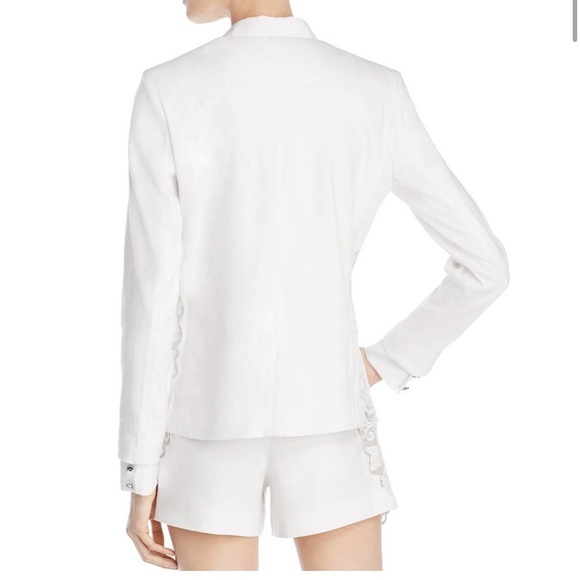 Alice + Olivia Jenice Lace Inset Blazer - Picture 2 of 14